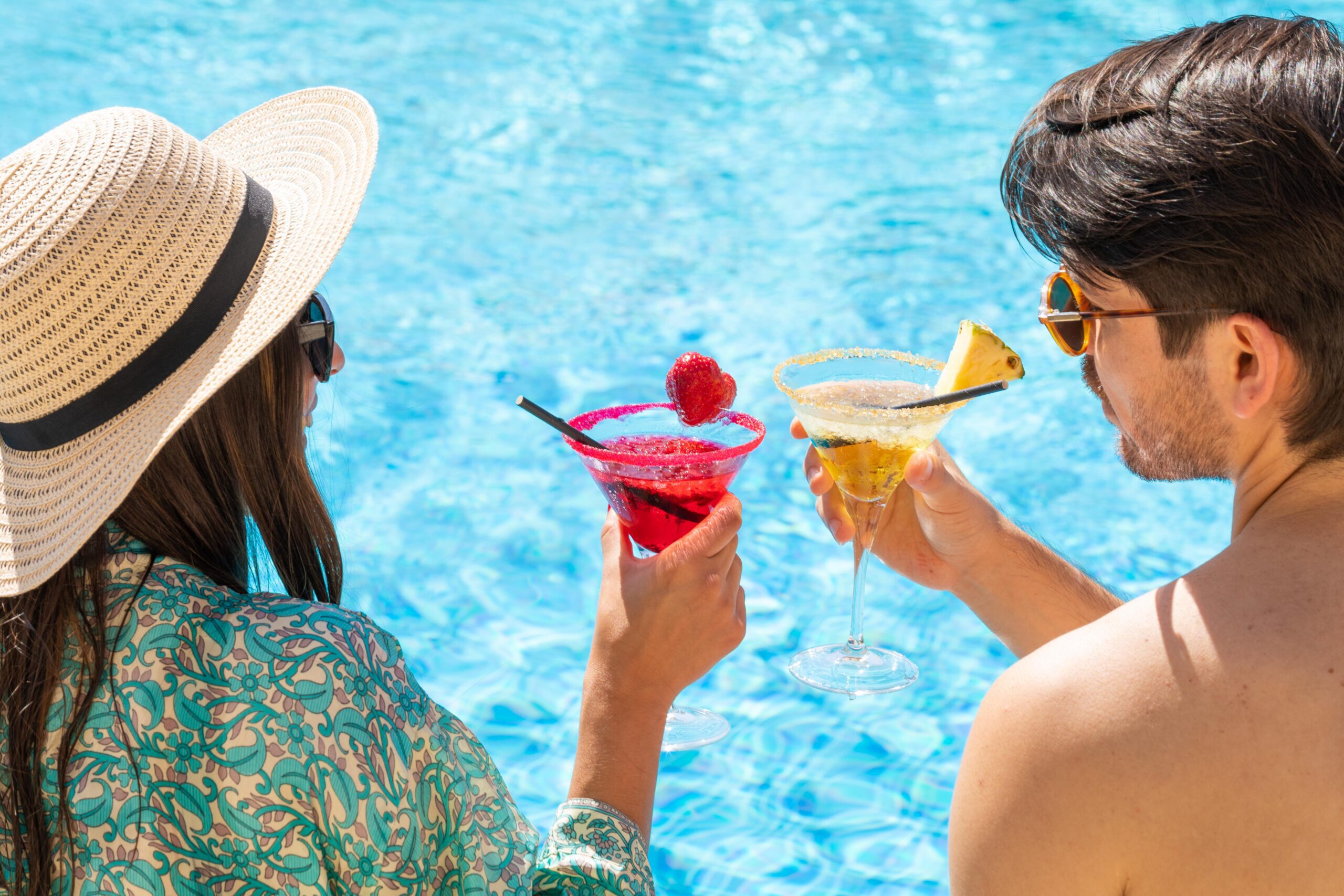 Couple at Pool La Quinta Menorca by PortBlue Boutique Hotel