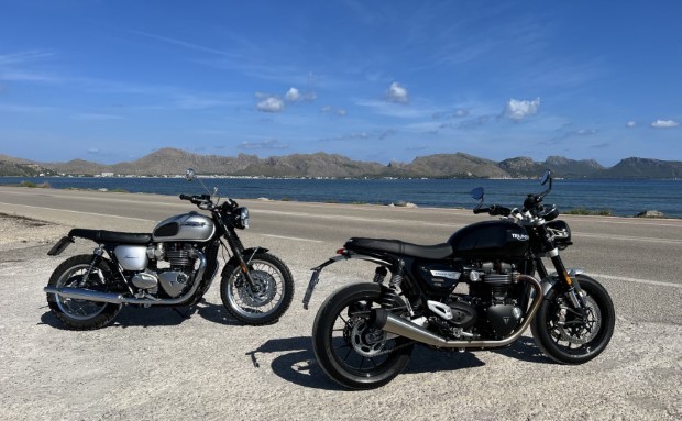 portblue triump motorbike rental mallorca